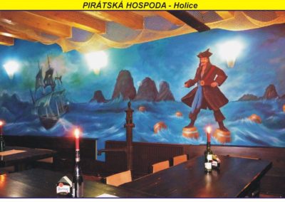 Nástěnná malba - Pirátská hospoda